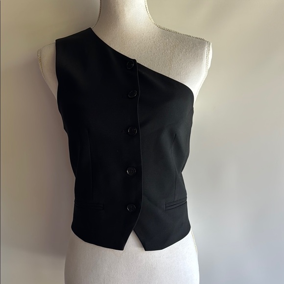 COS Asymmetric Tailored Wool Waistcoat - sz 4 - Picture 1 of 6